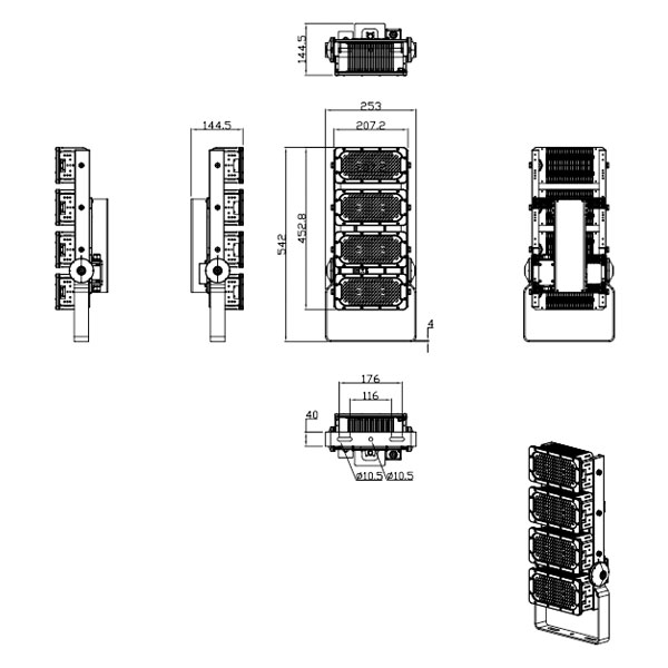 คุณภาพสูง 300W LED Marine Lighting - LX-FL04 